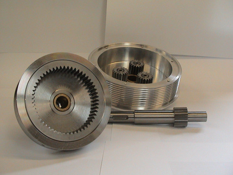 Internal gears of automatic winding unit.